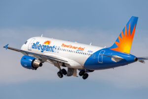 Allegiant Airlines plane taking off